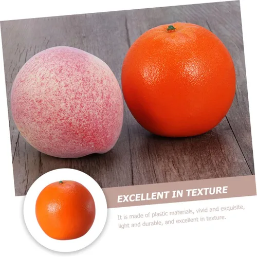 Vista 3 de HOMSFOU 4 unids Artificial Frutas Ventana Plástico Alimentos Artificiales Decorativas Para Sala Alimentos Artificiales Foto Accesorios Decorativos