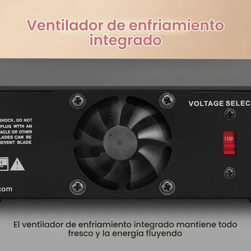 Vista 5 de Pyle Fuente de Alimentación Universal Compacta de Banco - Convertidor Regulado de Banco de Laboratorio para el Hogar de 30 Amperios de CA a CC