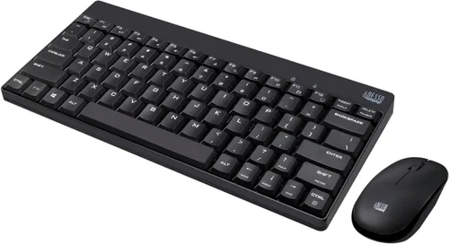Vista 3 de Adesso WKB-1100CB - Combo de teclado y mouse, ergonómico, natural, resistente a derrames, color negro