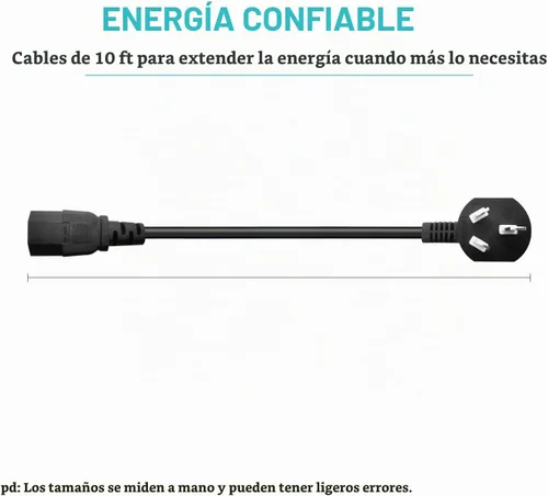 Vista 5 de Cable de alimentación de CA universal de 3 clavijas de repuesto para cintas de correr Horizon Fitness, elípticas, Superfit, BowFlex, Sole, cinta