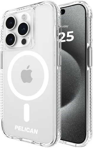 Vista 10 de Pelican Protector Series - Funda para iPhone 15 Pro de 6.1 pulgadas [compatible con MagSafe], funda magnética para teléfono con tecnología