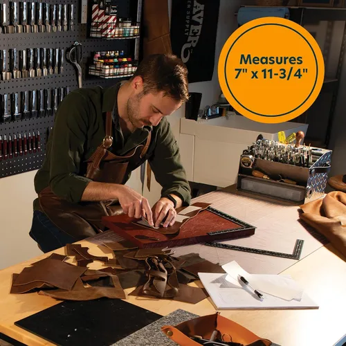 Vista 3 de Weaver Leather Suministro de almohadilla de punzonado de cuero, bloque de corte planable de plástico duradero para cortar, perforar y más