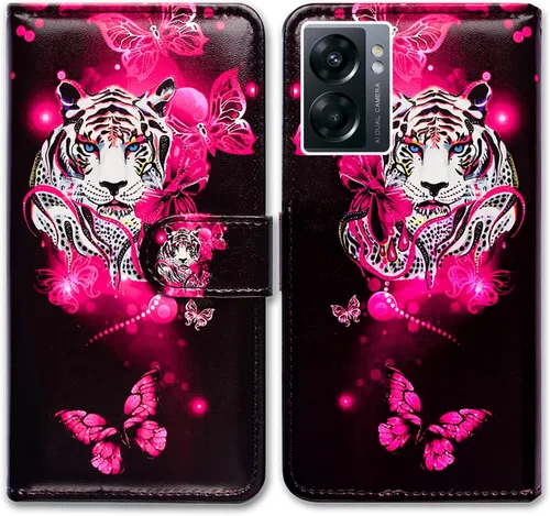 Vista 13 de Bcov Funda para OnePlus Nord N300 5G, diseño de pájaro negro y verde con tapa para teléfono con ranura para tarjeta y soporte para OnePlus Nord N300