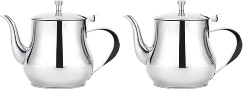 Vista 12 de SANQIAHOME Tetera pequeña de acero inoxidable de 360ml (13Oz)