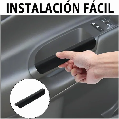 Vista 4 de Jerbor Manija Interior Negra Delantera de Respaldo LH para Puerta Compatible con Ford Escape 2013-2019 Reposabrazos Delantero Tirador Reemplazar