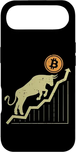 Vista 27 de Bitcoin Bull Graph Bullish BTC Crypto Cryptocurrency Trader Case for iPhone 17