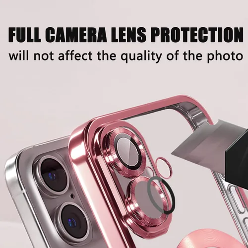 Vista 299 de Misscase Funda magnética con purpurina para iPhone 11 compatible con MagSafe, protección completa, delgada, a prueba de golpes, antiarañazos