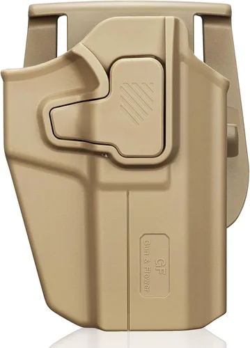 Vista 8 de Universal OWB Holster for Full Size/Compact Pistol, Optic Cut, Fit Glock/S&W/Sig/Springfield/CZ/Beretta/Taurus/Canik/FN/Walther & More, Index Finger