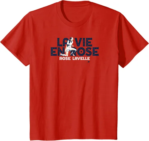Vista 3 de Camiseta con licencia oficial de Rose Lavelle - La Vie En Rose, Rojo, S