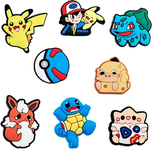 Vista 6 de Liucomue Paquete de 30, 50, 100 dijes de dibujos animados para zapatos de anime, pines a granel para niños Crock Boy Girls, accesorios de decoración