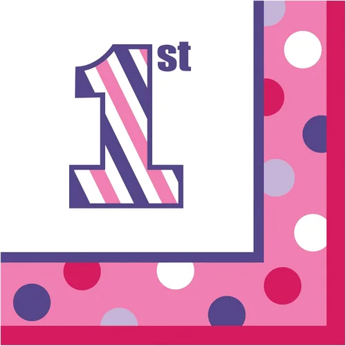 Vista 6 de Servilletas de papel de 16 unidades, Circus Time 1st Birthday