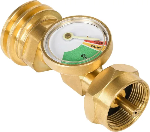 Vista 8 de GASPRO Adaptador de tanque de propano de 1 libra, Convertidor de 20 lb a 1 libra, Conecte tanques de propano pequeños cuando se agotaron 20 libras