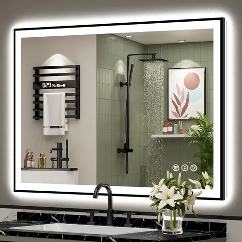 Vista 55 de 24x32 LED Bathroom Mirror, Backlit & Front Lit Lighted Mirror Retroiluminado+luz frontal