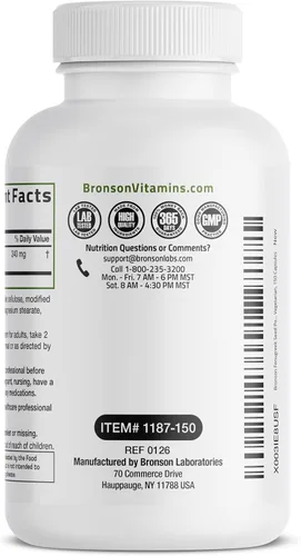 Vista 5 de Bronson Polvo de Semilla de Fenogreco en Cápsulas de Fuerza Extra, Trigonella Foenum-Graecum, Sin OMG, Sin Soja, Vegetariano, 150 Cápsulas