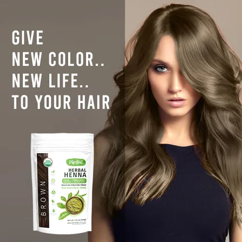 Vista 6 de Pardesi Henna Brown orgánico 7.05 oz - Tinte natural para el cabello y tratamiento acondicionador Halal, sin OMG, vegano Sin productos químicos