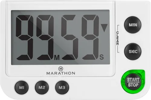 Vista 7 de MARATHON Temporizador digital de 100 minutos con 3 ajustes preestablecidos Negro