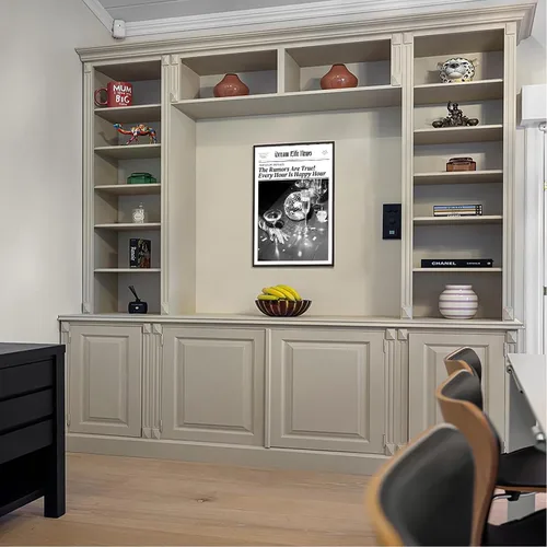 Vista 7 de Lienzo de periódico vintage en blanco y negro para pared, póster retro de New York Feminist Magazine Alcohol Prints Pintura para el hogar