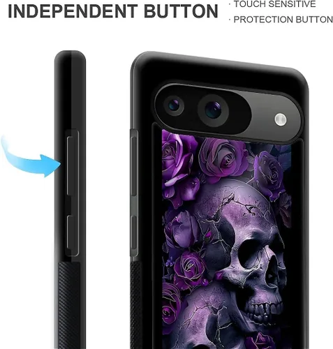 Vista 776 de Compatible con Google Pixel 4A 5G Mobile Case Creative Acrylic Panel trasero Silicona Protección Grip especialmente diseñado para Google Pixel 4A 5G