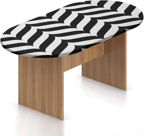 Vista 12 de XISUNYA Mantel ovalado ajustable para patio, moderno mantel de poliéster elástico con estampado de alas de talento de rock, se adapta a mesas