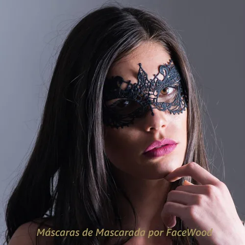 Vista 6 de Máscara de mascarada para mujer, de encaje, veneciana, de Halloween, para fiesta, disfraces, Mardi Gras, carnaval, cosplay