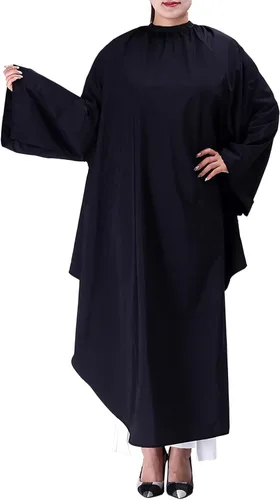 Vista 3 de TOPTIE Bata de peluquero con mangas para peluquería unisex ligera