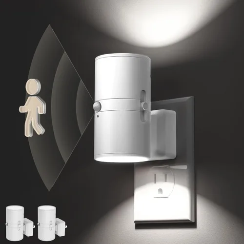 Vista 10 de L LOHAS LED Shell Night Light, Night Lights Plug into Wall Dimmable Nightlights Plug in with Light Sensor, 0-100LM, 3000K Soft White, LED