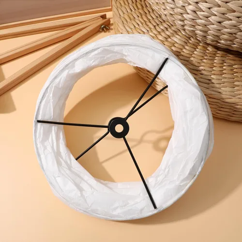 Vista 8 de Pantalla de pie – Lámpara de pie de papel de estilo nórdico para sala de estar, dormitorio, decoración de hotel, 36, 22 x 8, 66 pulgadas, cubierta