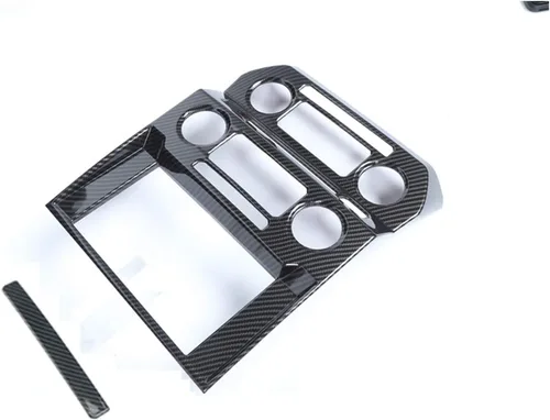 Vista 5 de Keptrim Para F150 ABS Fibra de Carbono Consola Central Trim para Ford F150 2015 2016 2017 2018 2pcs