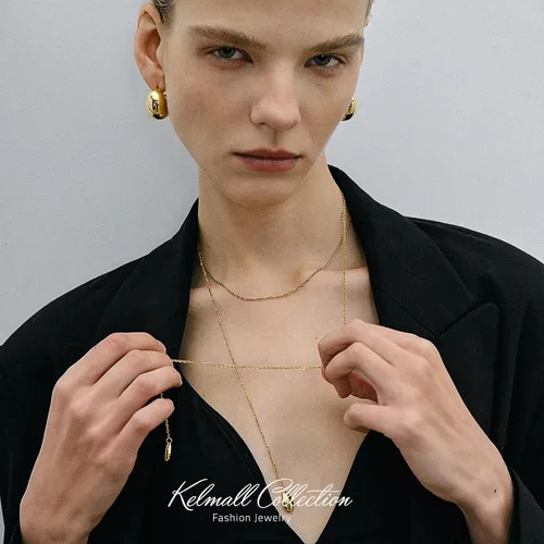 Vista 45 de KELMALL Aretes tipo argolla de oro de 14 quilates para mujer, hipoalergénicos, gruesos, redondos, no se deslustra, para orejas sensibles