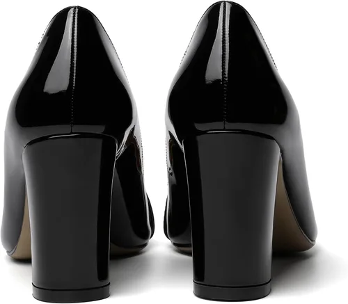 Vista 4 de ROSERWISH Zapatos de vestir de tacón alto para mujer, con puntera puntiaguda, de 3.5 pulgadas