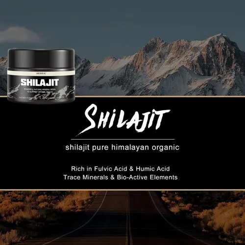 Vista 8 de Shilajit - Resina Shilajit orgánica pura del Himalaya, resina Shilajit natural con ácido fúlvico, más de 85 oligominerales, mezcla ayurvédica