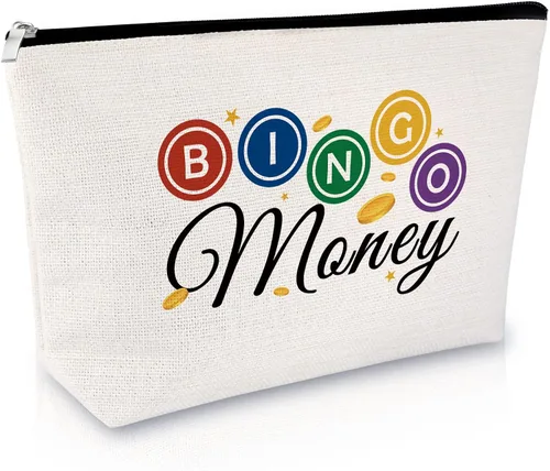 Vista 11 de Sfodiary Bolsa de regalo para amantes de los juegos de bingo - Bolsa de cosméticos para amantes del casino para mujeres Bingo Player, Bolsa de Bolsa