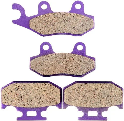 Vista 4 de SCITOO FA135, FA152 Pastillas de freno para Kawasaki KDX200 1993-1994 pastillas de freno delanteras y traseras de fibra de carbono