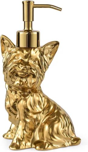 Vista 22 de Dispensador con Forma de Bulldog Francés de Jabón/Loción/Desinfectante de Manos Dispensador con Bomba de Cerámica de Acero Inoxidable Bulldog