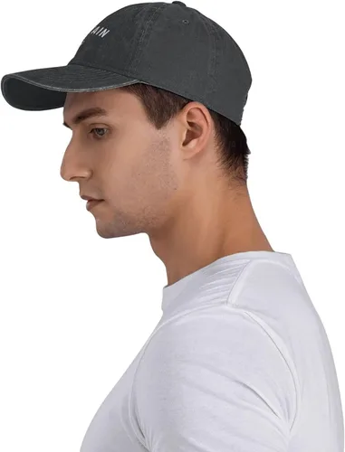 Vista 3 de kaixinguo Capitán - Gorra de béisbol con cita náutica unisex ajustable de algodón para hombres y mujeres color gris