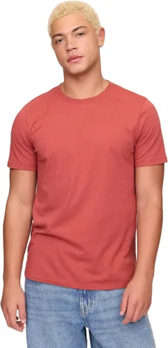 Vista 45 de Camiseta de cuello redondo Gap para hombre, mangas cortas, estilo casual Negro