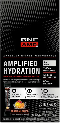 Vista 10 de GNC AMP Amplified Hydration, Acai Blueberry Granada, 20