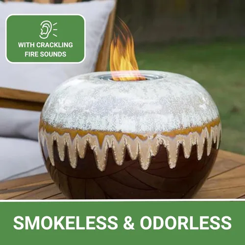 Vista 4 de Echo Valley EchoFlame - Combustible de gel para chimeneas interiores y exteriores (paquete de 12)