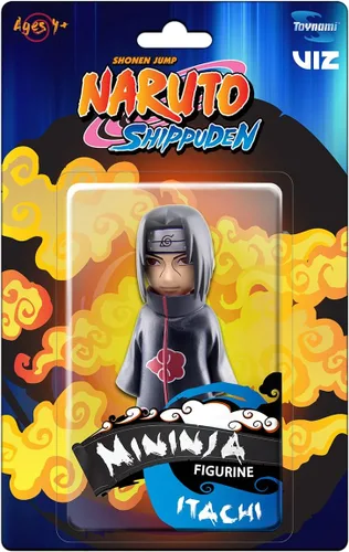 Vista 7 de Toynami Naruto Shippuden - Figura de Mininja serie 1 – Itachi con licencia oficial – aproximadamente 4 pulgadas