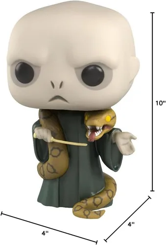 Vista 3 de Funko Harry Potter: Harry Potter - Voldemort de 10 pulgadas con Nagini, multicolor, modelo: 48037