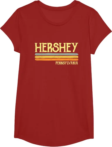 Vista 47 de Camiseta vintage de regalo de recuerdo de Hershey Pennsylvania PA, Negro, S