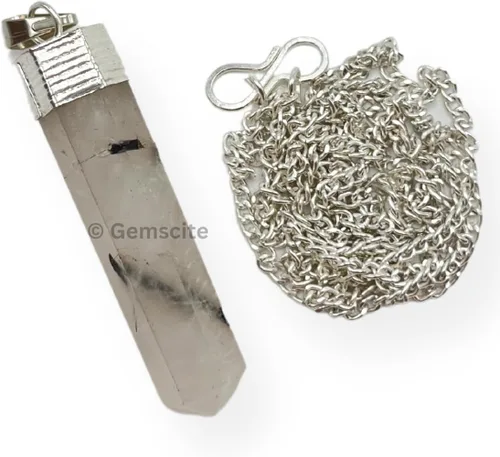 Vista 3 de Wholesalegemshop GEMSCITE - Collar con colgante de cristal curativo, protección de energía negativa, limpiador natural para el estrés, piedra