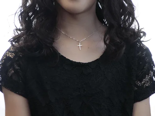Vista 42 de Collar de hija relleno de oro de mamá o papá, collar clásico de perlas blancas con mensaje significativo, listo para regalar