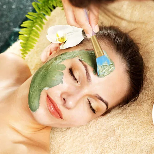 Vista 5 de Cuttte 4 aplicadores de máscara facial de silicona, aplicador de máscaras faciales flexibles, herramientas hidratantes sin pelo, cepillos faciales