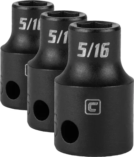 Vista 15 de Capri Tools Dado de Impacto Poco Profundo, Impulsor de 3/8 Pulgadas, 6 Puntos, SAE (1 Pulgada)