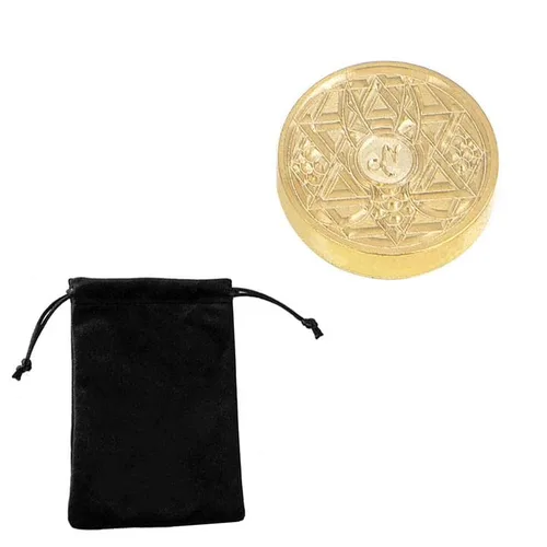 Vista 7 de Juego de sellos de sellado con 12 piezas de signos del zodiaco completo constelaciones temáticas cabezas de latón mango de madera kit de sellado