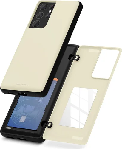 Vista 19 de GOOSPERY Funda tipo cartera para Samsung Galaxy S22 Ultra, [tarjetero] parachoques magnético de puerta con cierre automático, cubierta protectora