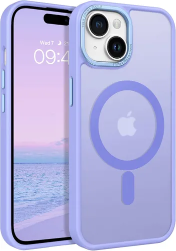 Vista 12 de BENTOBEN Funda para iPhone 15, funda para iPhone 15 compatible con MagSafe, funda magnética mate translúcida a prueba de golpes para mujeres y Rosa