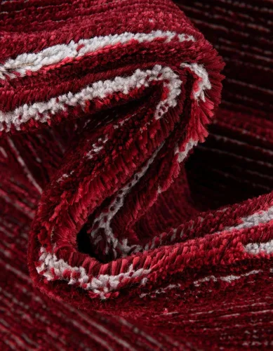 Vista 6 de Unique Loom Finsbury Collection Alfombra de área - Kate (4 pies 1 pulgada x 6 pies 1 pulgada rectangular, rojo)