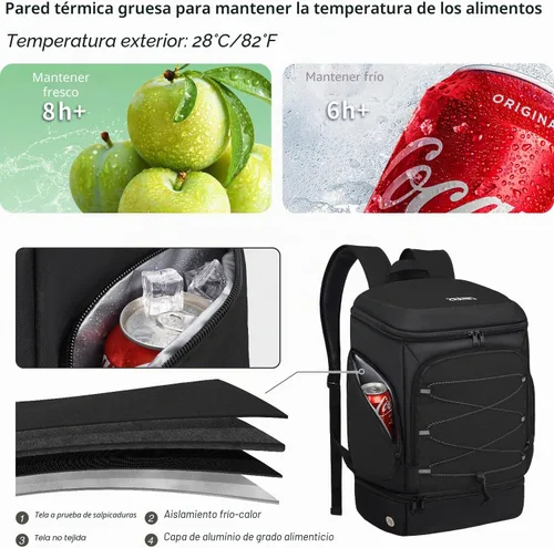 Vista 2 de Mochila de fútbol, bolsa de fútbol con soporte para pelotas, incluye zapatos de tacos separados y compartimento para bolas, bolsas